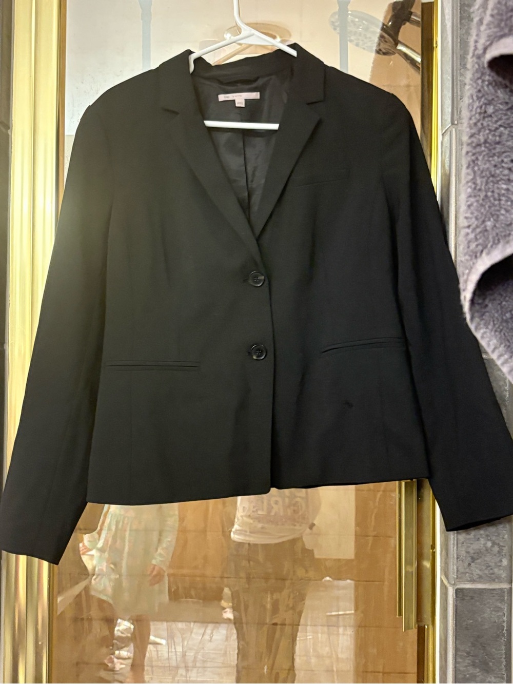 GAP Black Women's Two-Button Blazer